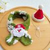 Warm Pet Scarf Santa's Hat Set Cat Christmas Cat Collar Red Pet Christmas Scarf Green Dog Drool Towel Adjustable Cap Dog Set