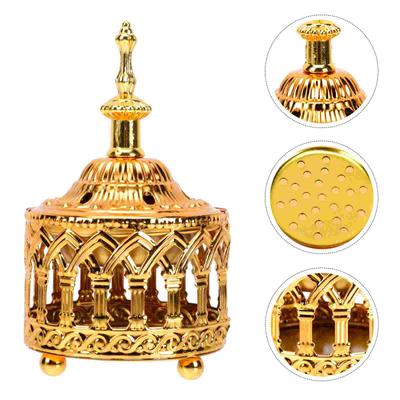 Arabian Censer Incense Burner Home Holder Metal Desktop Decor Unique Ornament Decoration Household Aroma Stove