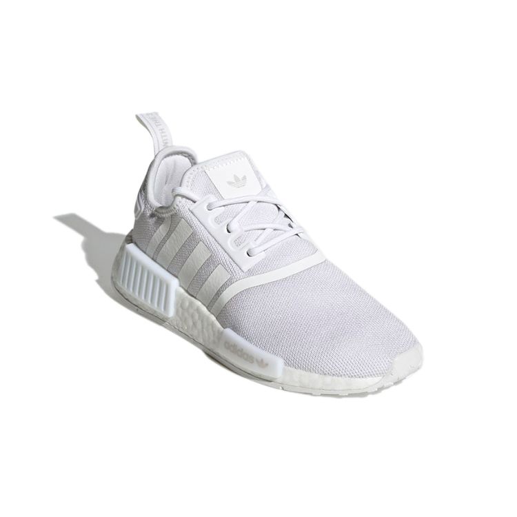 Adidas NMD_R1 Refined J Blanc Gris Chaussures de Sport Enfant Blanc Nuage Gris-Un H02334