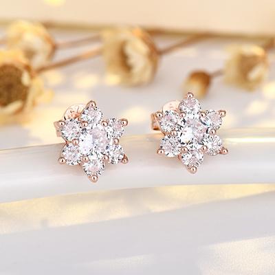 High-End Schneeflocken-Ohrringe für Damen