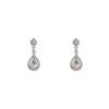 Exquisite S925 Silver Zircon Teardrop Earrings for Women - Light Luxury, High-End Design