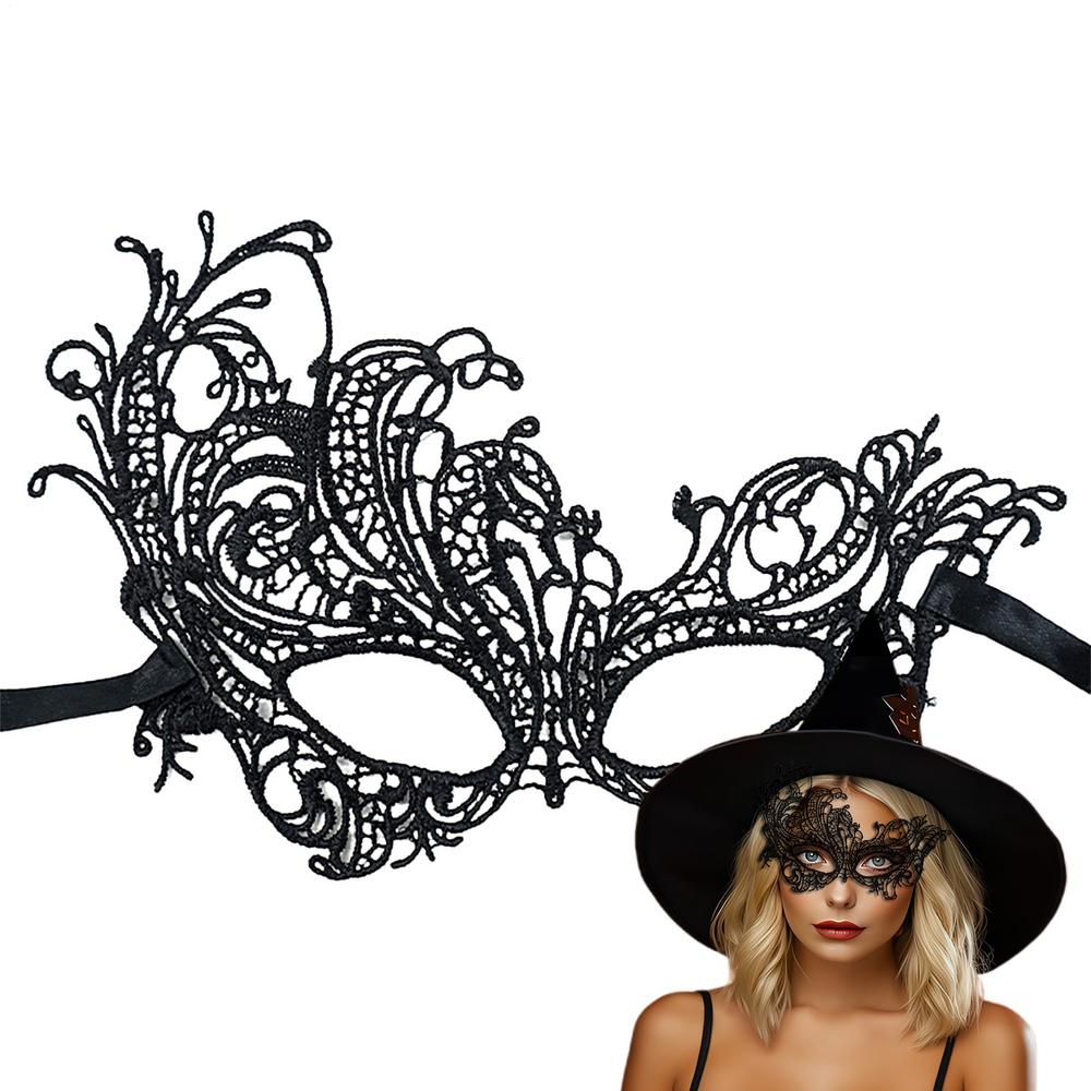 Lace Black Eye Cover Women Carnival Face Masque Festivals Decoration Blindfold For Women Girls Teens Halloween Christmas