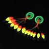 240Pcs (40 Packs)/Lot Oval Fishing Float Seven Star Bobber Beans Rig Making Floating Beans Mix Beads Carp Fishing