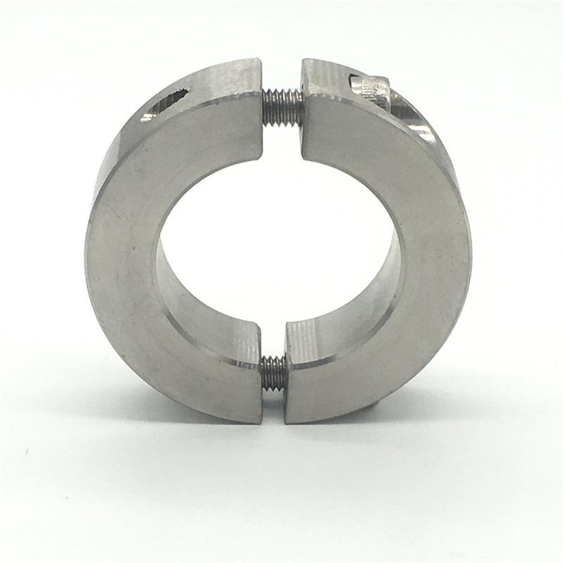 304 Stainless Steel Split Shaft Retaining Ring Clamp Light gray Stainless steel 14*30*11