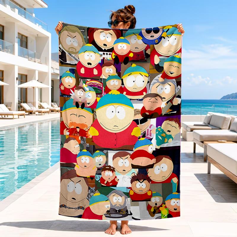 South Friends Adventure Beach Towel, Microfiber Beach Towel, Perfect For Pool, Beach, Travel, Home Decor Beach Party Fan Gifts