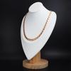 Brand Popular Magnetic Necklace for Men and Women Popular Strong Stylish Gold 18K Mattite Germanium Necklace Stainless Steel Hypoallergenic Metal