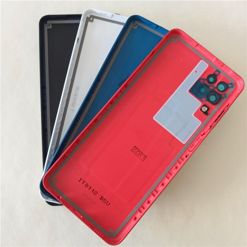 For Samsung Galaxy A12 A125 A125F/DS Back Battery Rear Door Housing Replace with Camera Lens+Side