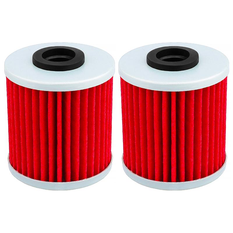 2/4/6 Pcs Cyleto Motorcycle Parts Oil Filter for Kawasaki KX250 KX250F KX250X 2004-2023 KX450 KX450F KX450X KX450SR 2016-2023