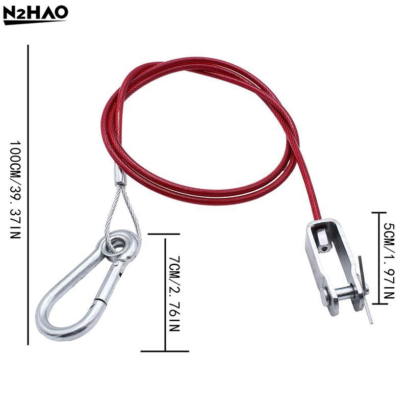 Efficient 1Pcs Trailer Breakaway Safety Cable Clevis End Easy Connection for Towing