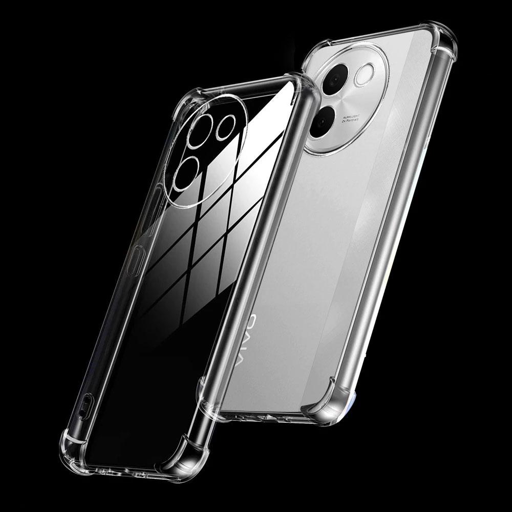 Phone Case For Vivo V30 Lite 4G V30 Pro Case Clear Soft Silicone Shockproof Airbag Bumper For Vivo V30 SE V30E Back Cover Fundas