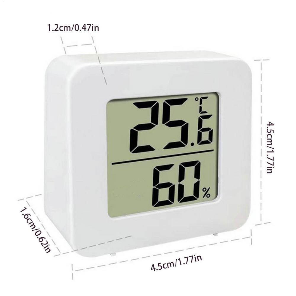 

LCD Digital Thermometer Hygrometer Indoor Room Electronic Temperature Humidity Meter Sensor Guage Weather Station For Home белый