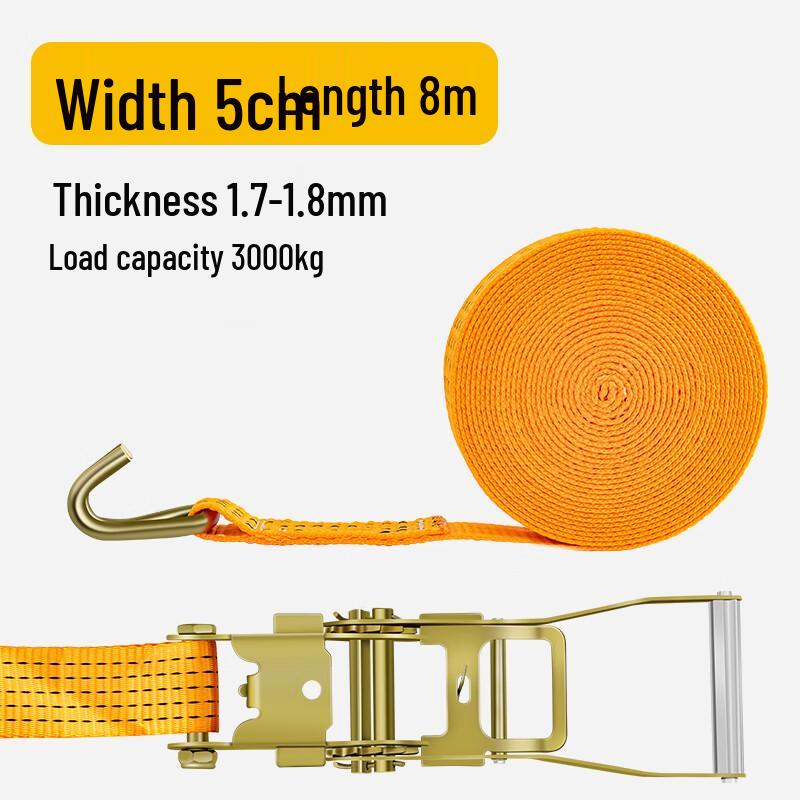 Heavy-Duty Ratchet Tie-Down Strap