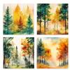 24pcs, Autumn Maple Leaves Theme Scrapbook Paper, A5 Size, DIY Journals, Material Paper, Patchwork, Albums, Notebooks, Decoratio