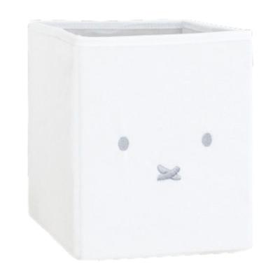 Tees Factory Miffy Plush Storage Box (Half Size), White, Approx. H230 X W190 X D250mm, MF-5545357WH