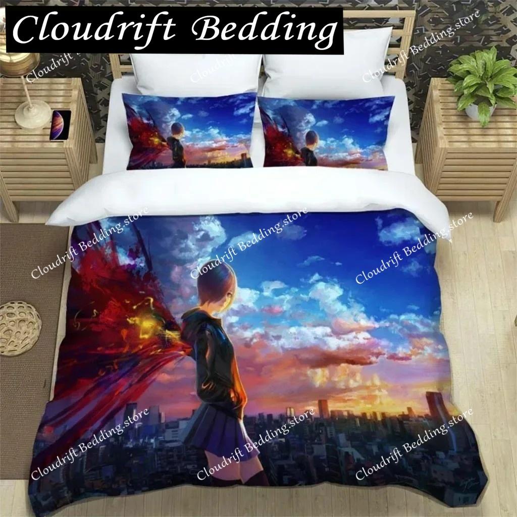 3D Print Japanese Anime Digital Printing Polyester Bedding Set For Boys And Girls Youth Fashion Bedding Set