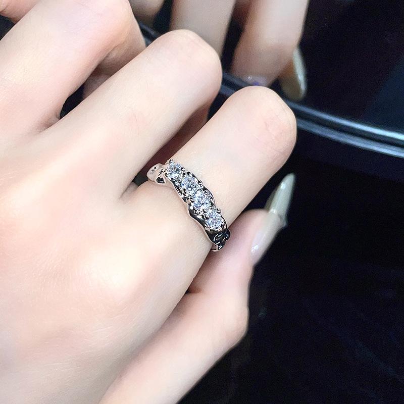 Light Luxury Niche Design Sense Opening High-End Sense Ring Women'S Fashion Personality Exquisite Index Finger Ring Couple Ring
