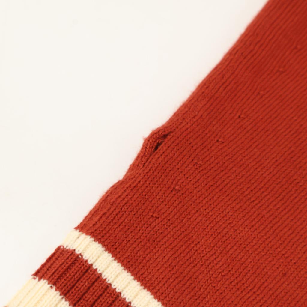 ADEAM 41028 Red Brown Cotton Button Knit Cardigan Tops 0 Red brownUsed