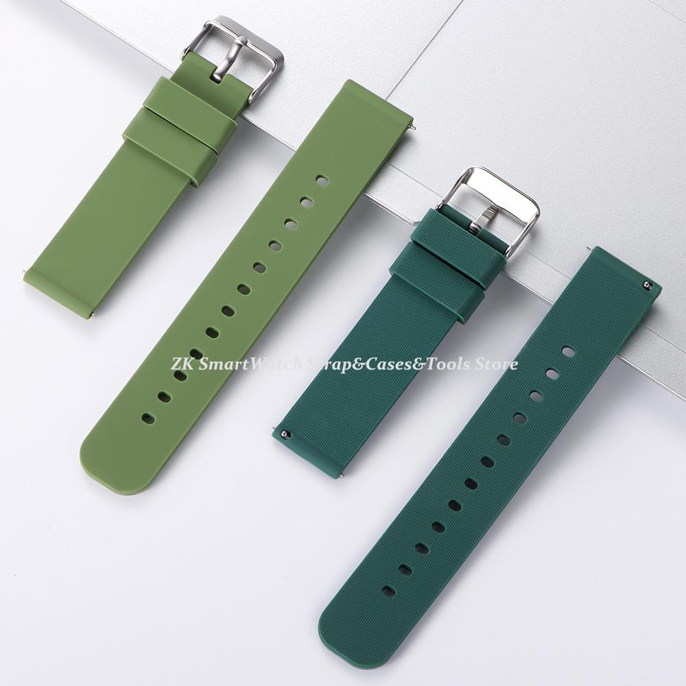 Quick Release Silicone Watch Strap 20mm 22mm Band Soft Waterproof Wristband for Huawei Gt3/GT5 Watchband for Smartwatch Watches