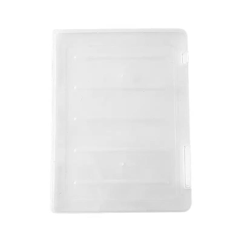 Transparent A4 File Storage Box, Waterproof Dustproof Double Buckle, Ideal for Documents & Certificates
