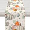 Fall Pumpkin Table Runner - Table Runners for Fall Decorations for Home, Kitchen Dining Coffee or Indoor and Outdoor Home Parties Decor (13*72in)