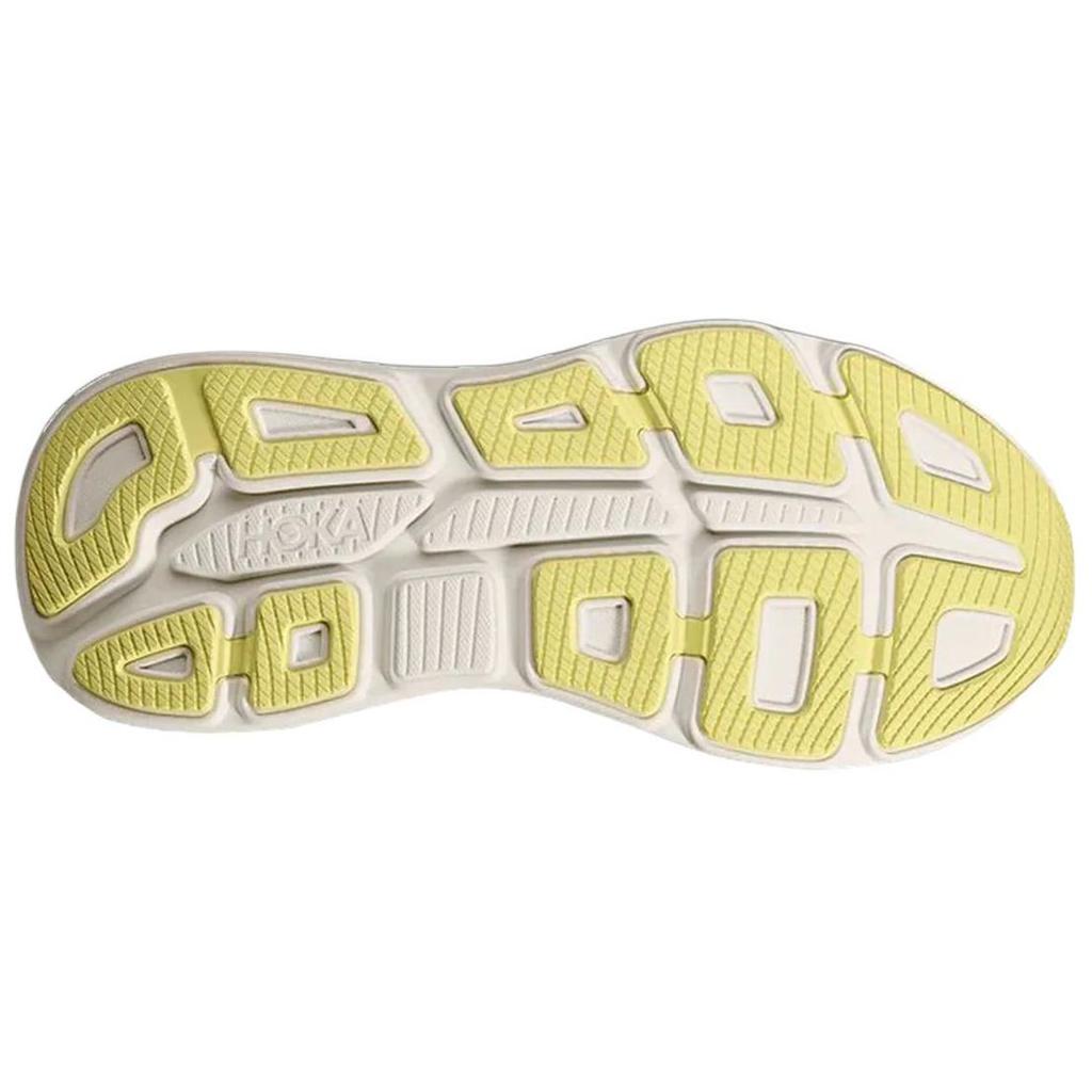 New HOKA ONE ONE Bondi 9 Slip Resistant Abrasion Resistant Low top Long Distance Running Shoes Women's Green Wide Fit 1162014-BTF