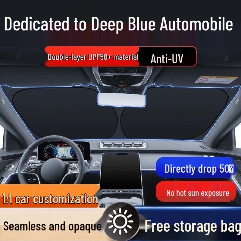 

Changan Deepal SL03/S7 Front Windshield Sunshade - Heat Insulation & Sun Protection Deepal Special Sunshade [Note]