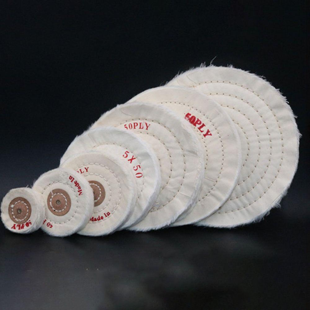 White Cloth Buffing Wheel 2-12in Buffing Wheel Durable Mirror Polish Pad  Jewelry Tools