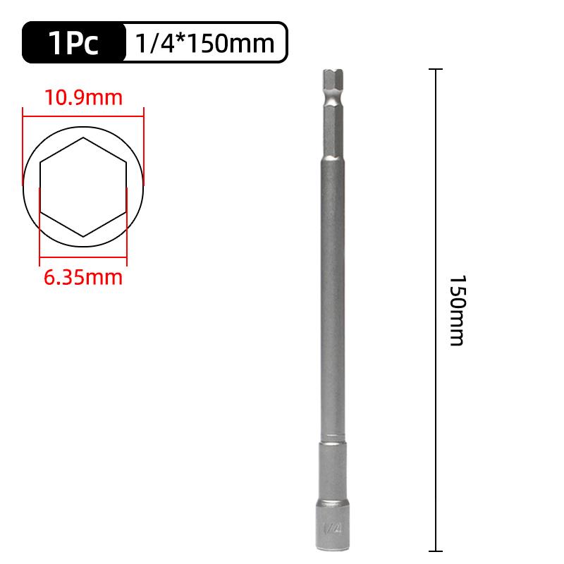 1PC Hex Socket Sleeve Nozzles Strong Magnetic Nut Driver Set Drill Bit Adapter Wind Approved Sleeve Electric 6 8 10 13 17 19MM
