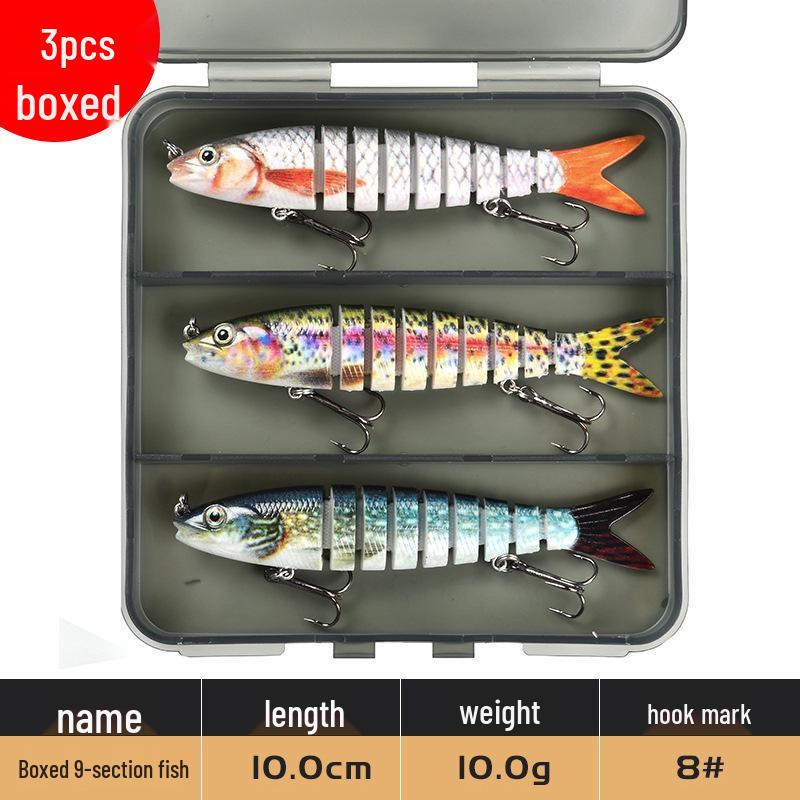 9-Section Bionic Loach Soft Bait Set: Long Cast, Slow Sinking, 10cm/10g, Realistic Fishing Lure