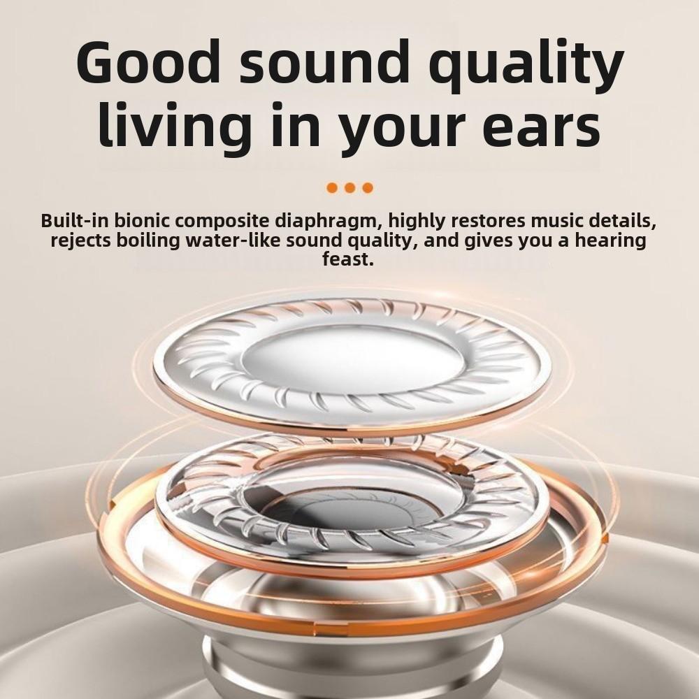Bluetooth Headset Binaural Sleep Invisible Touch Digital Display Painless Wear