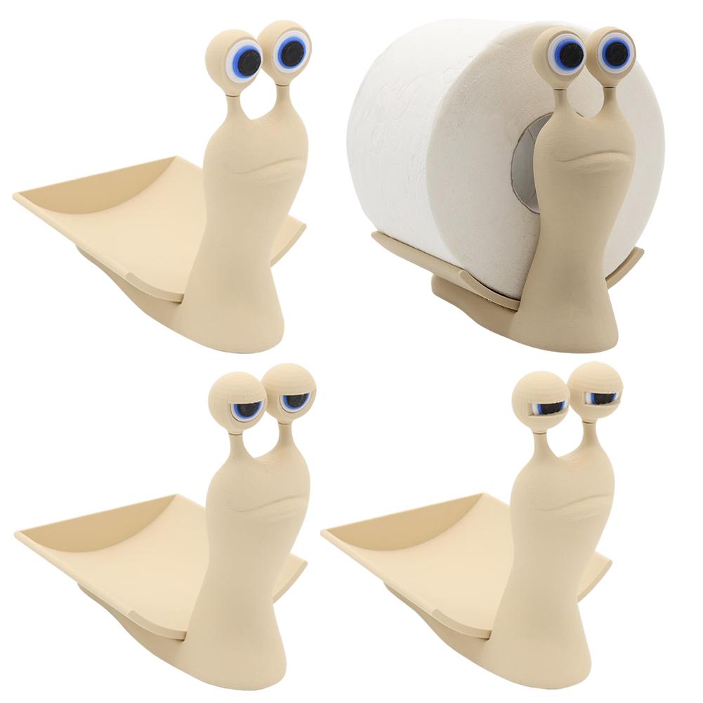 Schnecke Toilettenpapierhalter Lustiger Toilettenpapierhalter Freistehend 3D-gedruckte Schnecke Toilettenpapierrollenhalter Taschentuchpapierrollenaufbewahrung 1 STK