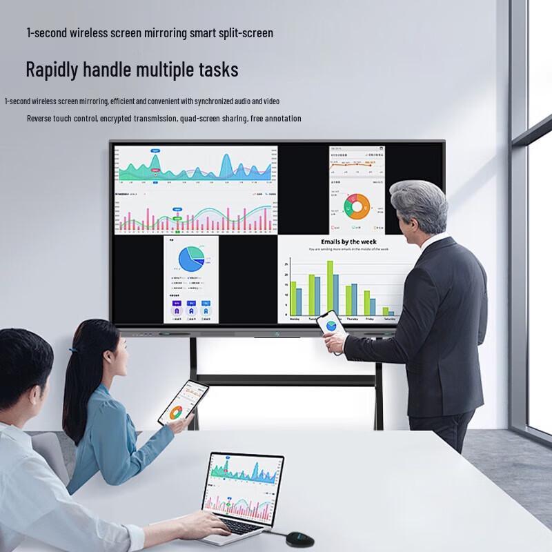 Leaderhub 65-inch 4K Flagship Interactive Conference Flat Panel with Dual System (CN Version)