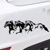 Car Stickers Running Horses Vinyl Car Sticker Waterproof Cool Waterproof Removable Decal Self-adhesive Car Auto Stickers
