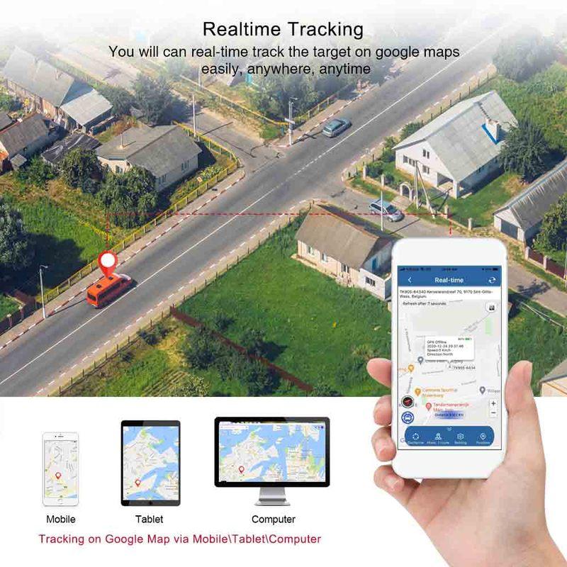 Car Tracker GPS Tracker Car 1500mAh Mini GPS Tracker TKSTAR TK905 GPS Locator GPS Tracker Auto Magnet Free Web APP PK TK913