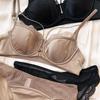 Seksowny biustonosz Hollow Front Buckle dla kobiet komplet bielizny francuskiej koronki cienki biustonosz typu bralette Comfort Gather Push Up biustonosz i majtki bielizna