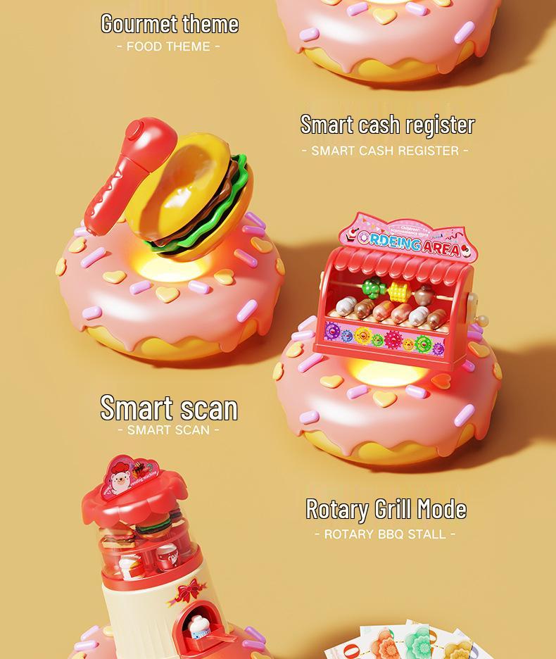 Kids' Play Kitchen Supermarket Cash Register Toy