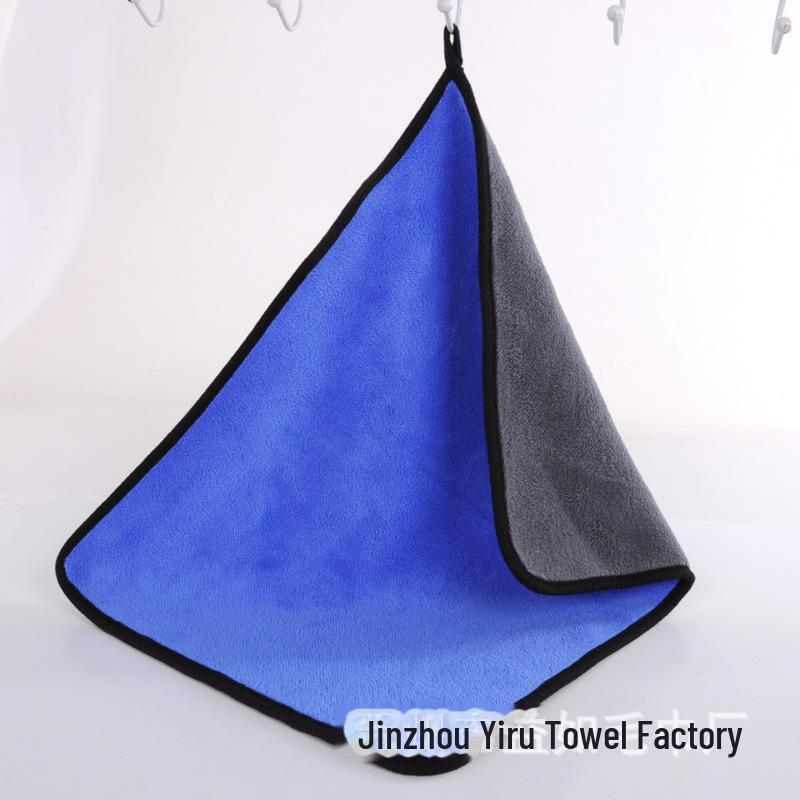 

Утолщенное двухстороннее полотенце из кораллового флиса для чистки автомобиля и рыбалки 25x25 cm