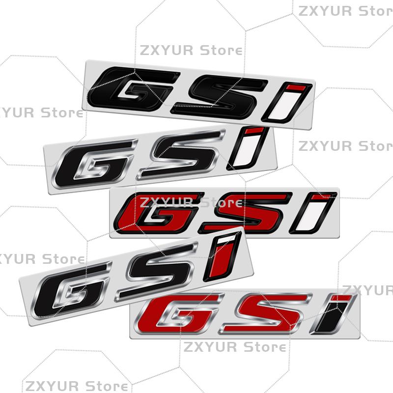 Metal GSI Emblem Car Sticker Letter Badge Decal Body Rear Trunk Decor For Opel Vauxhall Corsa Astra Insignia Meriva Adam Rocks