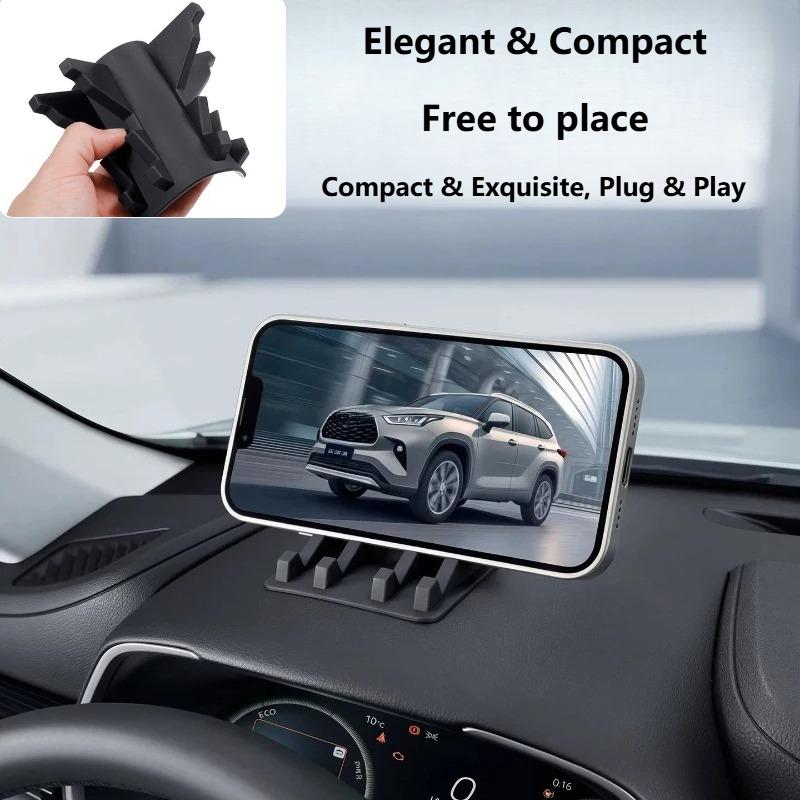 For BYD Formula Leopard Titanium 7 Ti7 Car Phone Holder Dashboard Silicone Anti Slip Navigation Mount