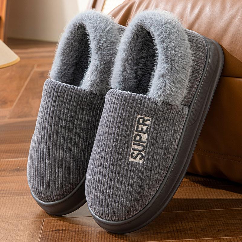 

Зимние мужские хлопковые туфли с закрытым каблуком 50-51 серый