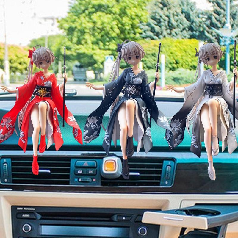 Yosuga NoSora Anime Figure Car Ornaments Anime Collection Doll Adorable Anime Character Model Car Dashboard Decorations