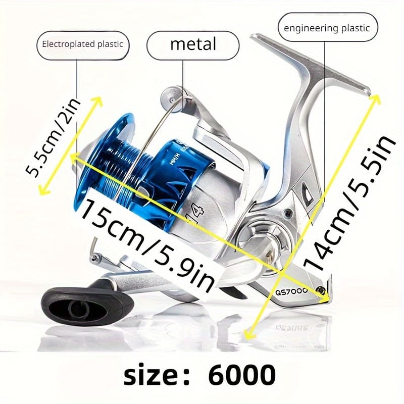 Spinnfischen Rolle mit hoher Übersetzung und geschmeidigem Lagersystem, geeignet für Salzwasser und Süßwasser Baitcasting-Rollen mit hoher Bremskraft