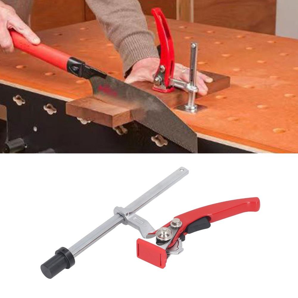 2pcs Ratchet Mechanism Bench Dog Clamp 20mm Base Woodworking Clamp Hold Down Clamp Table Workbench