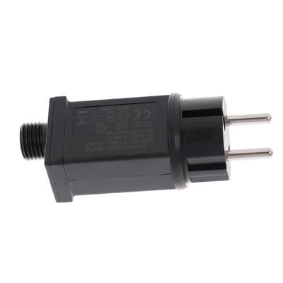 Napájecí adaptér EU 12V Vždy jasné/blikající Napájecí ovladač EU Vodotěsný IP44 napájecí adaptér Řetězová světla Světla