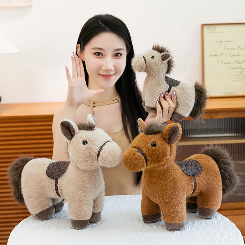 Traditional Horse Plush Toy With Pp Cotton Filling For Kids And Collectors