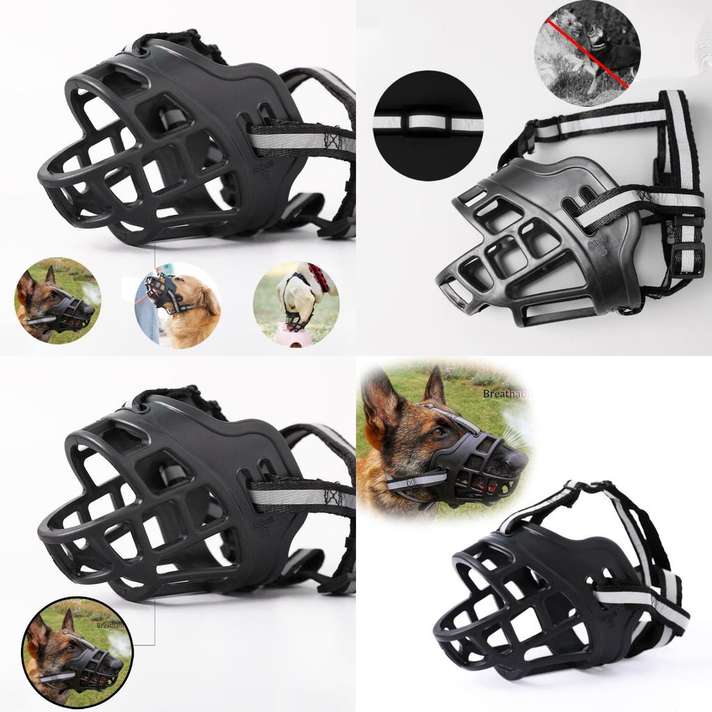 Verstellbarer Kunststoff-Hundemaulkorb mit Schutzeigenschaften für sichere und komfortable Anwendung
