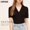 Summer Women'S European And American Cotton V-Neck Short-Sleeved Short-Sleeved Slim Top T-Shirt Women