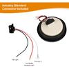 4Pcs 4" Round Led Trailer Lights Kit Red 12 LED Boat Marker Lights Brake Lights Stop Turn Side Utility Tail Lights Waterproof Hitch Light For Truck