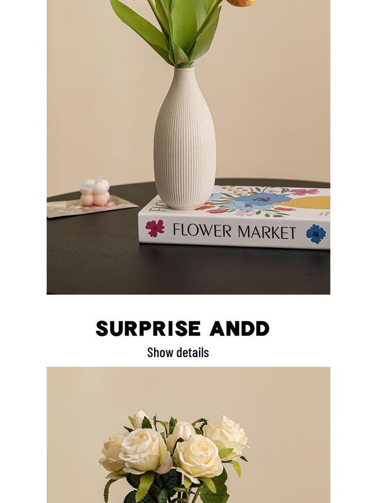 Premium Ceramic Rose Vase for Elegant Home Decor