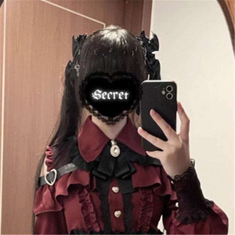 JK Rock Japanischer Stil Lolita Y2K Süß Schuluniform Bluse Oberteil Kleid Dunkelheit Outfit Damen Mädchen Mottoparty